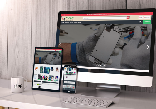 Web Design Package Example: Stay Connected with All4PhonesInc - Mobile Phones