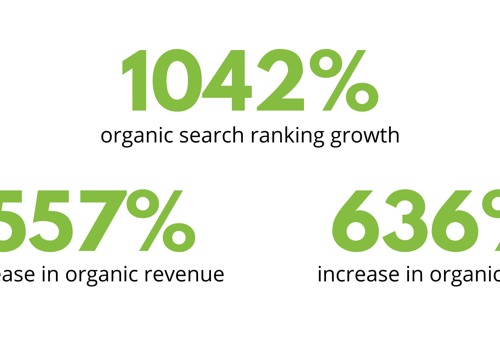 Search Engine Optimization Package Example: Outranking global brands, with content-driven SEO