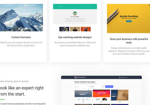 Web Development Package Example: Website Builder
