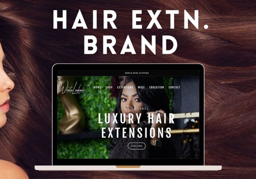 Branding Package Example: Hair Brand Website Redesign -145% CPC CTR CRO ROAS