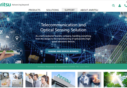 Custom Software Development Package Example: Anritsu.com