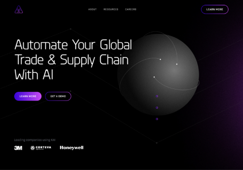 Web Design Package Example: Website for the Silicon Valley based company AVYAY