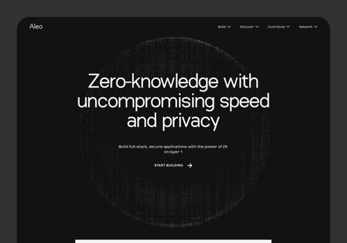 Web Design Package Example: Aleo