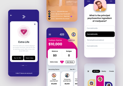 Mobile App Development Package Example: 420Trivia App