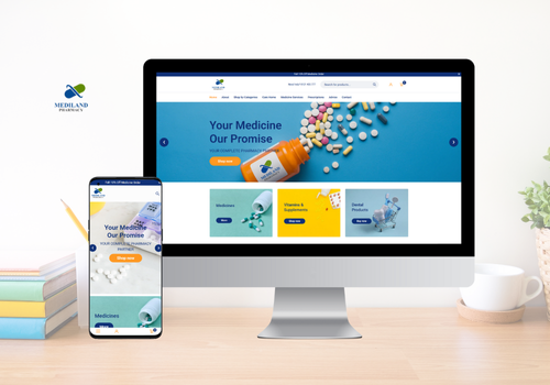 E-Commerce Development Package Example: Mediland Pharmacy