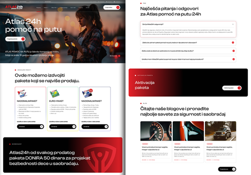 Web Development Package Example: Atlas24 - Web Development & Design