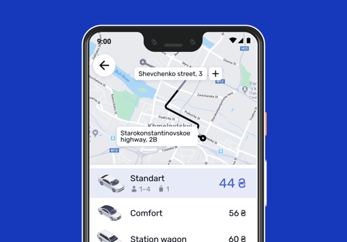 Mobile App Development Package Example: BBGO — a car order service