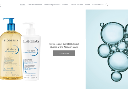 Web Design Package Example: Bioderma
