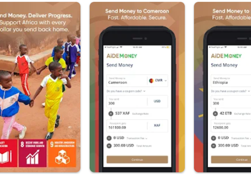 UX/UI Design Package Example: AiDEMONEY money transfer Mobile App