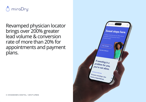 Product Design Package Example: Sales enablement tools for MiraDry