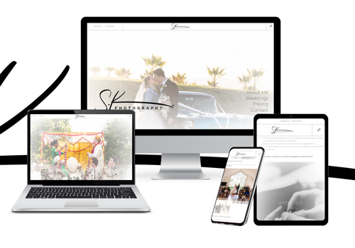 Web Development Package Example: Elegant Web Design for SK Photography
