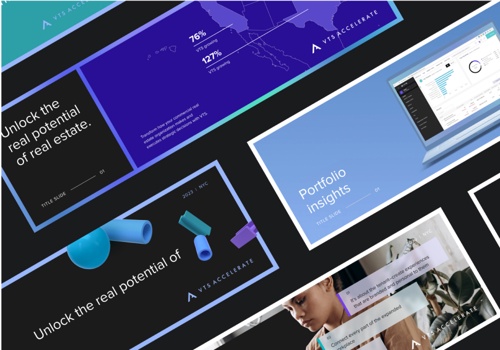 Branding Package Example: VTS - Accelerate Branding & Deck Designs, UI/UX