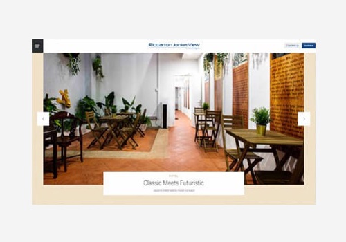 Web Design Package Example: Website for Riccarton JonkerView Hotel