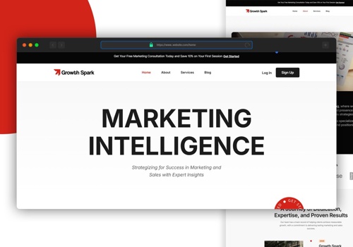 Web Design Package Example: Web Design & Development for a Market-tech Company