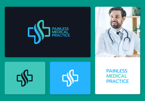 UX/UI Design Package Example: Logo development for a pain management practice