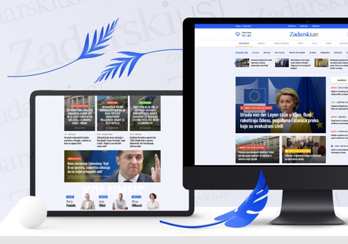UX/UI Design Package Example: Zadarski List, Web Design and Development