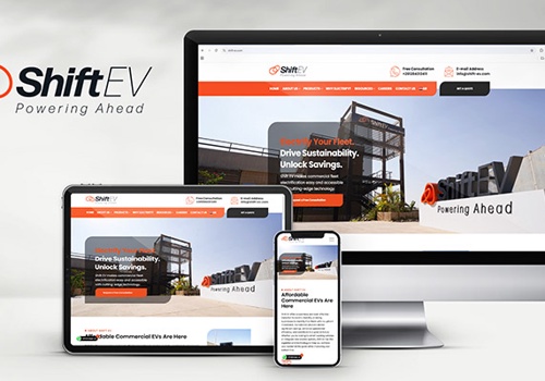 Search Engine Optimization Package Example: Shift-EV Electrify your fleet