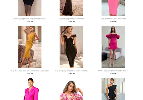 Web Development Package Example: Online Clothes
