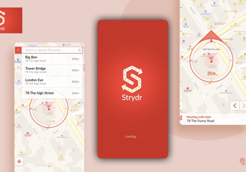 Mobile App Development Package Example: Fast and Easy to Use Navigation App | Strydr