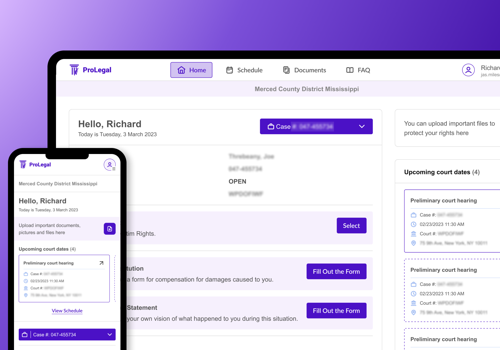Custom Software Development Package Example: LEGAL CASE MANAGEMENT PLATFORM