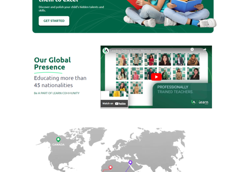 Web Design Package Example: Learn School and Academy Official Website