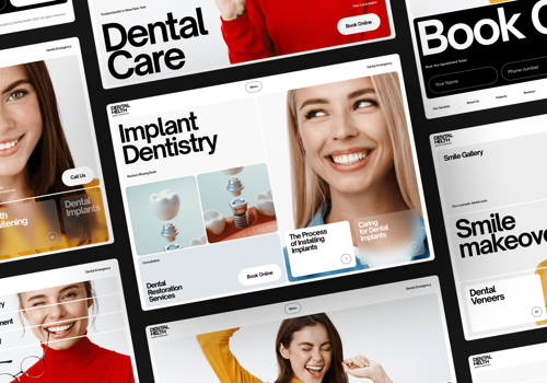 UX/UI Design Package Example: Redesign of the Landing Page for Dental Company