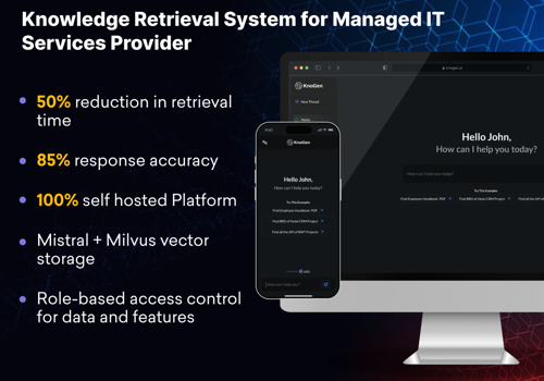 AI Development Package Example: Knowledge Retrieval System for Managed IT Services