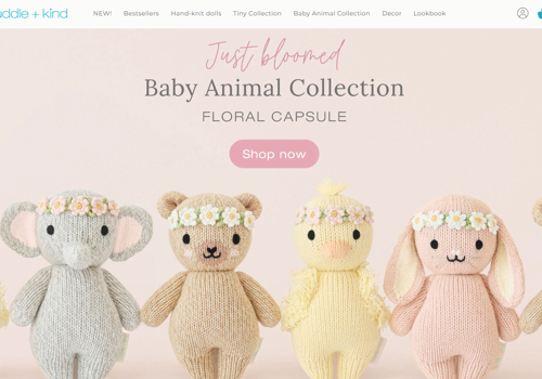 E-Commerce Development Package Example: High Converting Replo Landing Page For Cuddle Kind