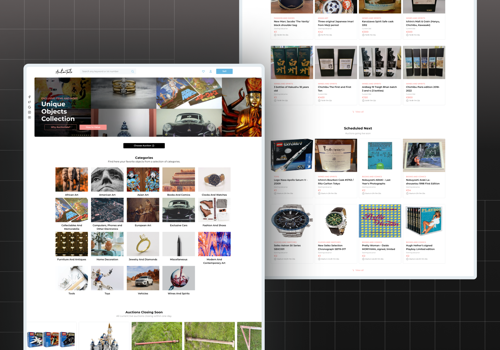Web Design Package Example: Auction Tale