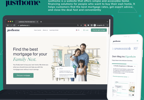 Web Development Package Example: Fintech Mortgage startup