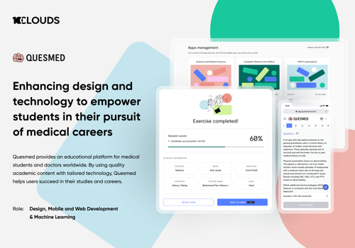Web Development Package Example: Quesmed - Enhancing design and technology