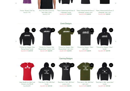 Web Development Package Example: Minty Tees