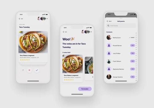 UX/UI Design Package Example: Social app for activity planning