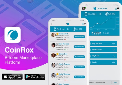 Mobile App Development Package Example: CoinRox - Bitcoin Marketplace Platform