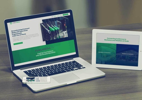 Web Design Package Example: Fuel Media TV