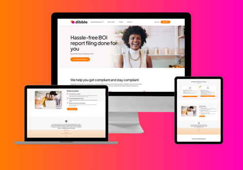 Web Design Package Example: Dibble