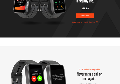 E-Commerce Development Package Example: Life Watch