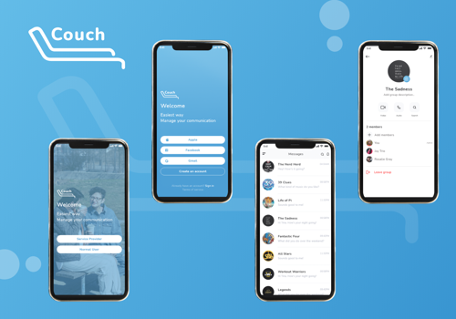 Mobile App Development Package Example: Couch - New way for Social Communication