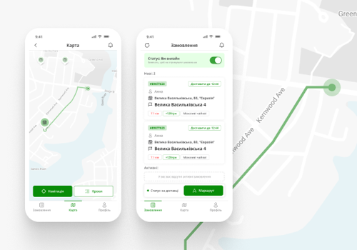 UX/UI Design Package Example: RushRunner — Courier Delivery