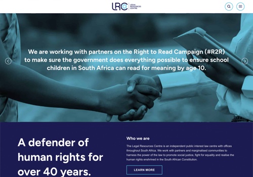 UX/UI Design Package Example: LRC Collaborate to Deliver Mission-Driven Website