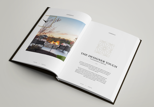Branding Package Example: Homes by Falcon Sales Book
