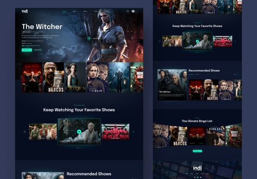 Web Design Package Example: Indi website design