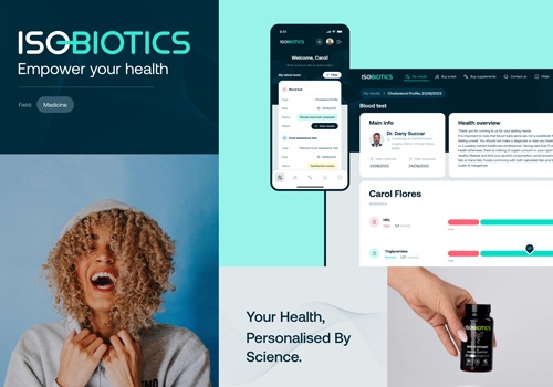 Web Development Package Example: Isobiotics - wellness web application