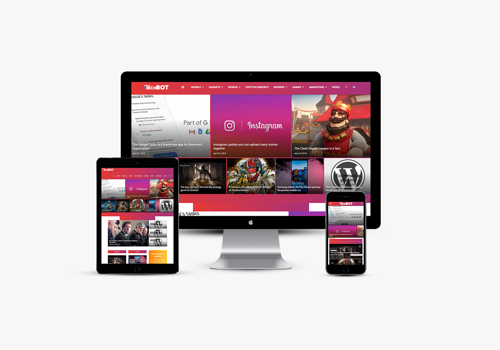 Social Media Marketing Package Example: Technology Newspaper Website