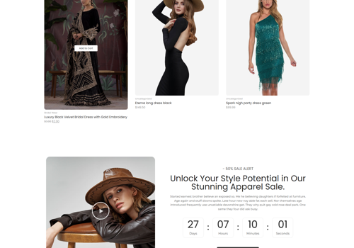 Web Design Package Example: Zaim Boutique