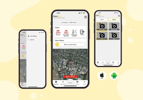 Mobile App Development Package Example: supersail monitoring