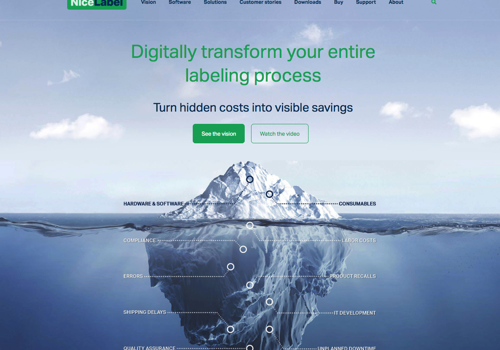Web Development Package Example: NiceLabel B2B portal