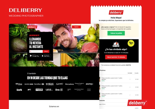 Web Design Package Example: Food delivery Brand Identity x UI/UX