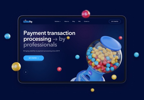 Web Development Package Example: GumBallPay - An international fintech company