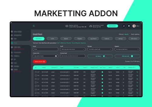 Web Design Package Example: Marketting addon
